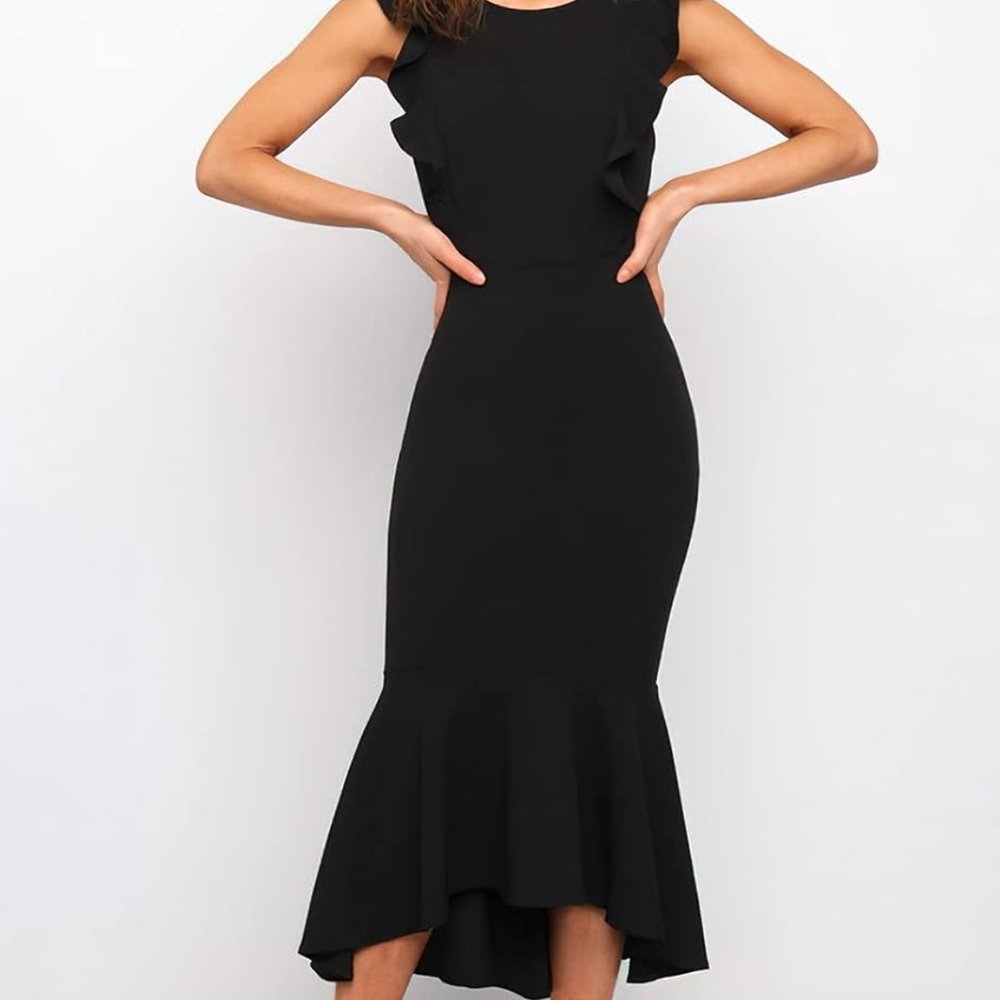 Elegant Black Sleeveless Dress